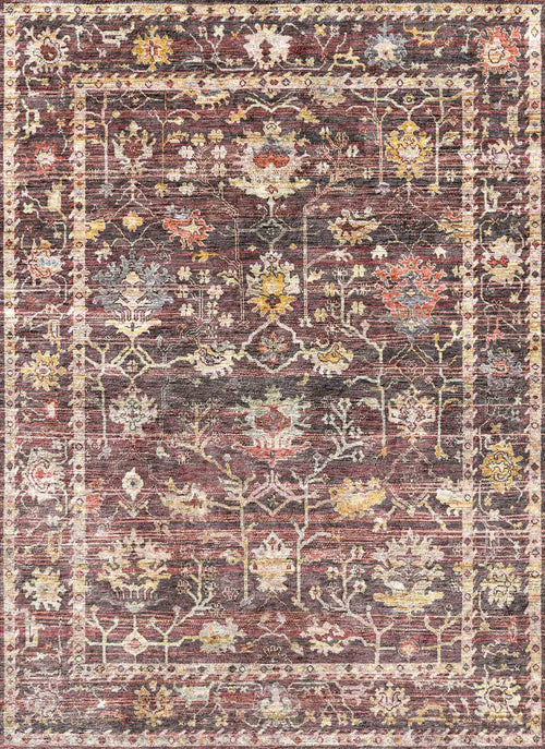 Load image 1 in gallery view. Plum Heritage - Washable Rug - JRN1045