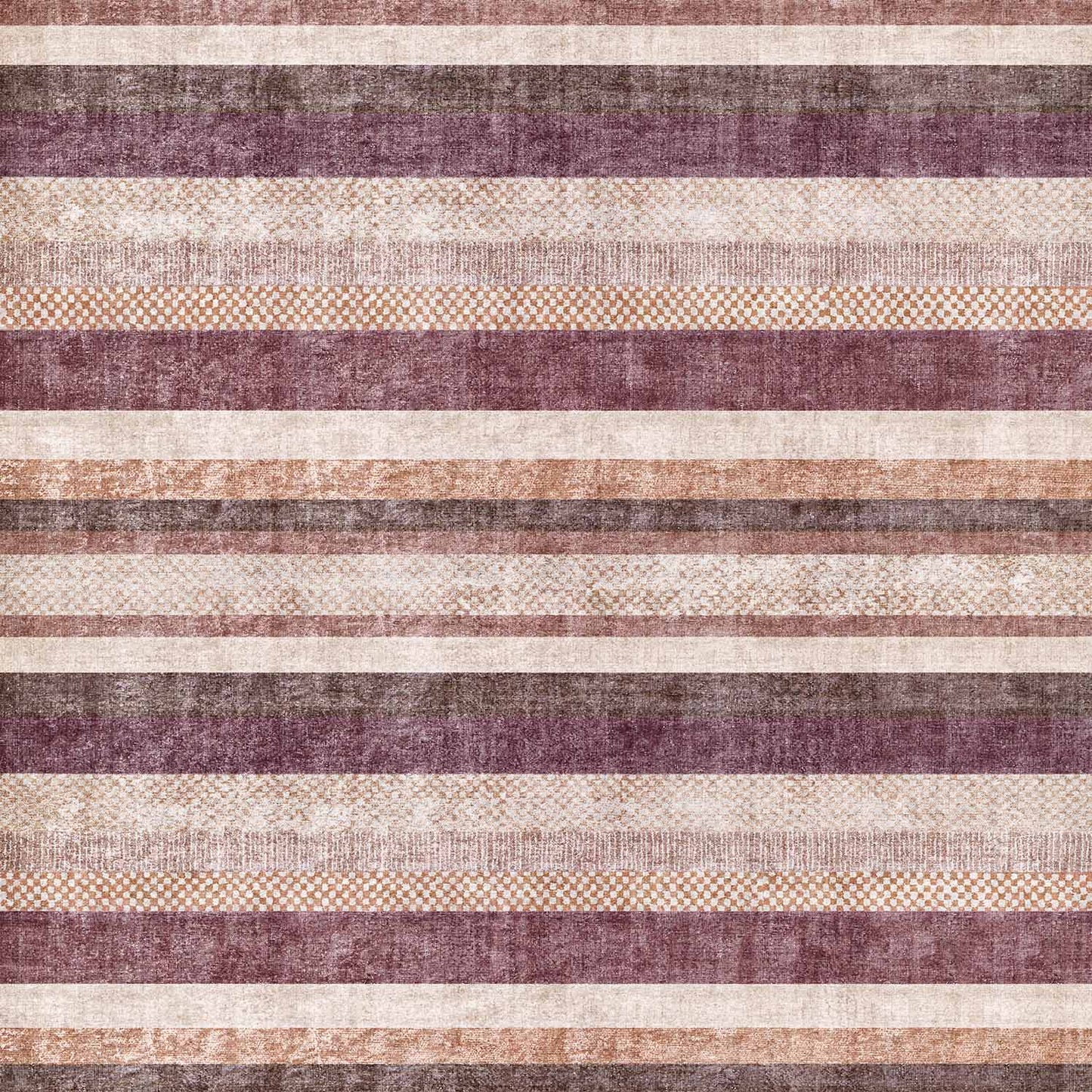 Plum Stripe - Washable Rug - JRN1059