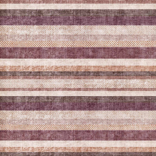 Load image 1 in gallery view. Plum Stripe - Washable Rug - JRN1059