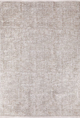 Pure Bliss - Washable Rug - JR745 (Custom Size) features a textured, woven look in neutral beige and light brown with a subtle crosshatch pattern—stylish, practical, and perfect for allergy-sensitive spaces.