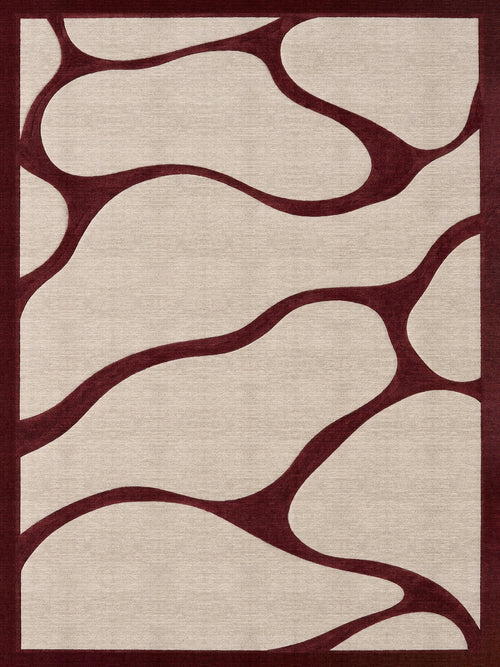 Load image 1 in gallery view. Red Thread - Washable Rug - JRS38 (Custom Size)