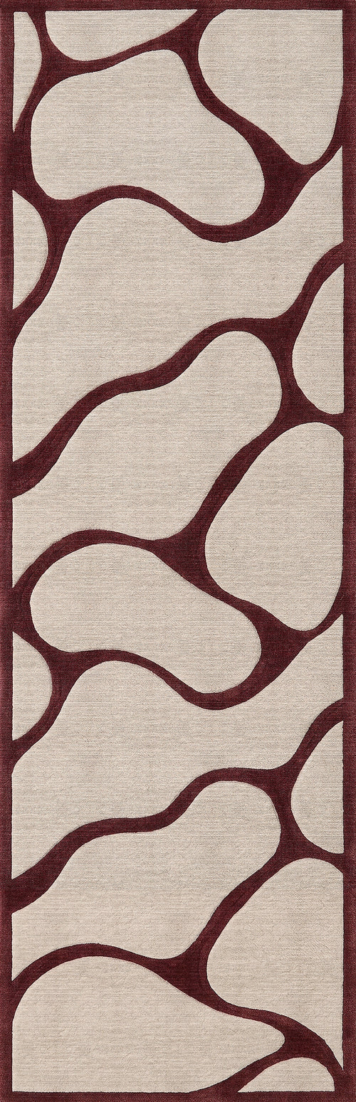 Load image 1 in gallery view. Red Thread - Washable Rug - JRS38 (Custom Size)