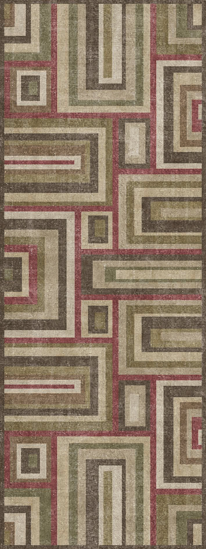 Retro Maze - Washable Rug - JRN1070