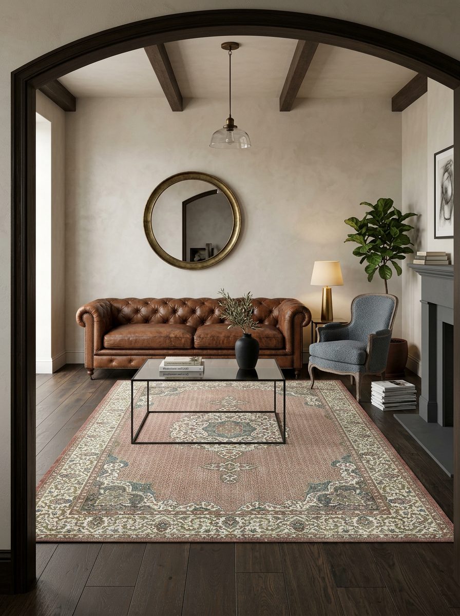 Rose Veil - Washable Rug - JRN1089