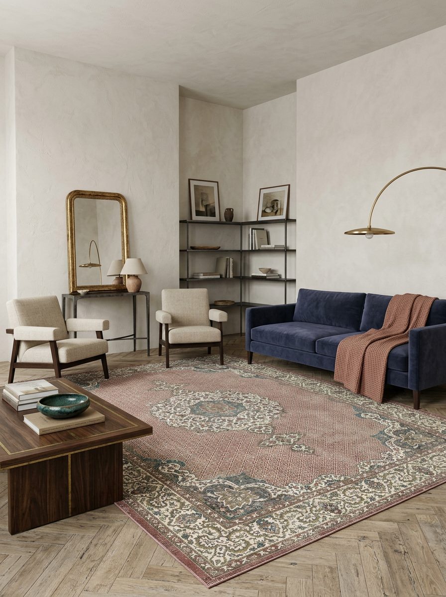 Rose Veil - Washable Rug - JRN1089