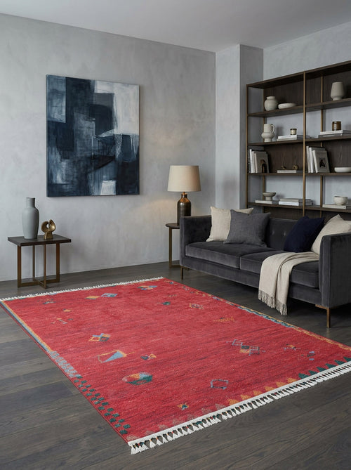 Load image 1 in gallery view. Rosy Blush - Machine-Washable Rug - JRS5067 (Custom Size)