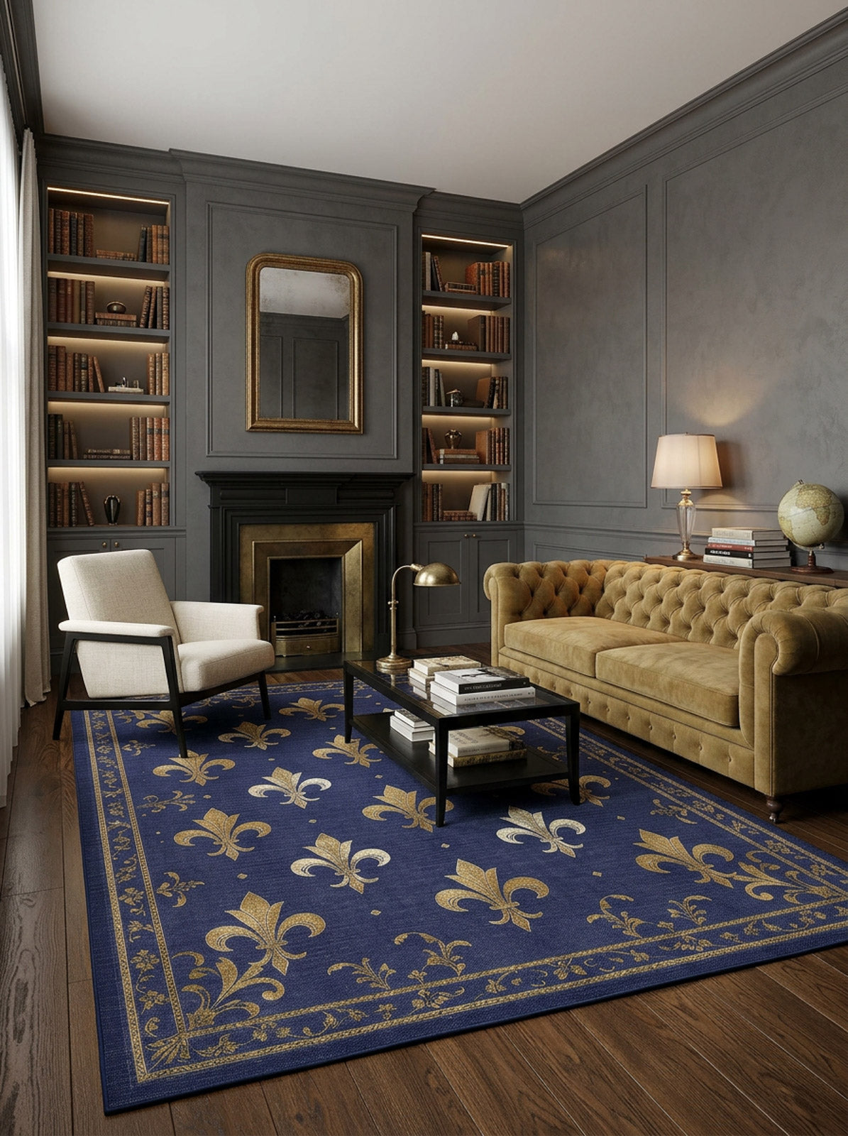 Royal Fleur - Washable Rug - JRS016