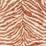 The Rustic Mirage - Washable Rug - JRN40 features a brown and beige zebra stripe pattern with wavy, irregular lines, creating a symmetrical, textured look—perfect as a flat weave rug for high-traffic areas.