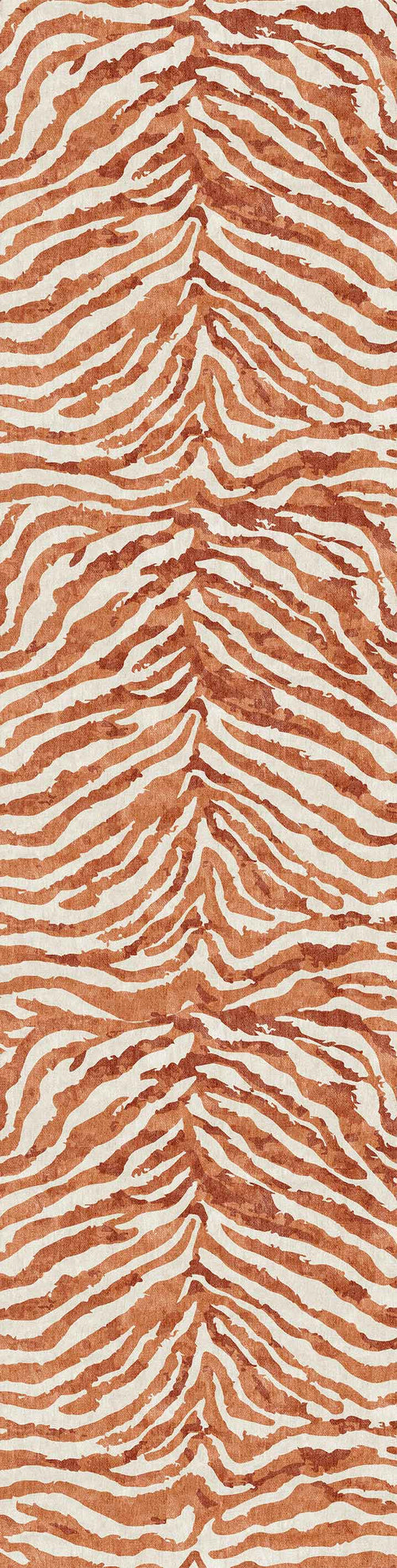 Load image 1 in gallery view. The Rustic Mirage - Washable Rug - JRN40 (Custom Size) features brown and beige zebra-like wavy stripes for an abstract animal print look—perfect as a washable rug for high-traffic areas.