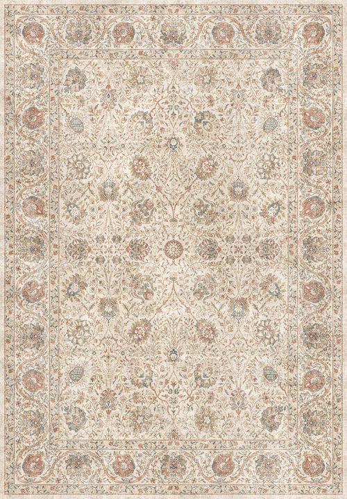 Load image 1 in gallery view. Ivory Vine - Washable Rug - JRN1139