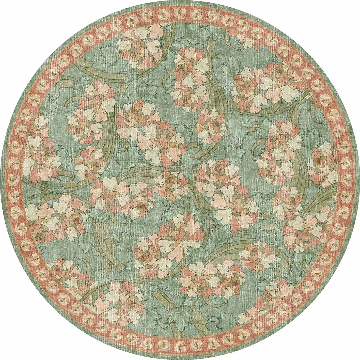 Sage Bouquet - Washable Rug - JRN1044