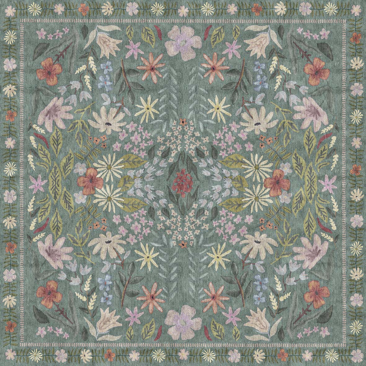 Arabesque Trellis - Waschbarer Teppich - JR1732