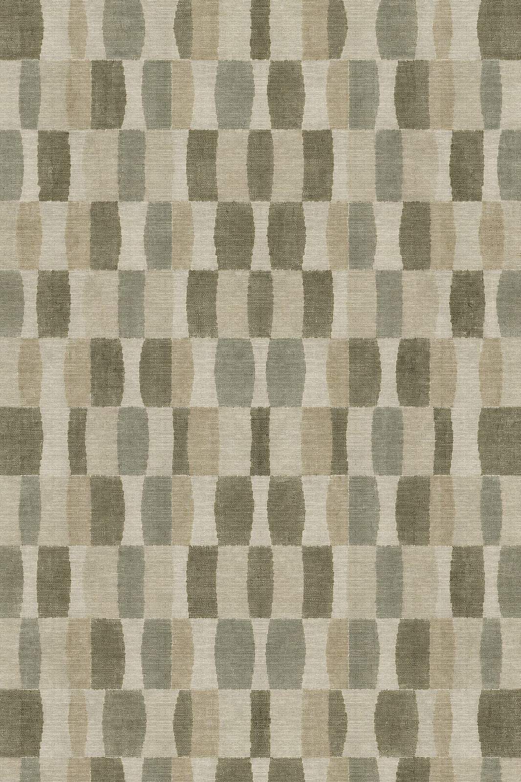 Sage Tiles - Washable Rug - JR7007
