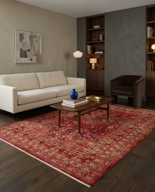 Load image 1 in gallery view. Scarlet Bloom - Area Rug - KYB5R