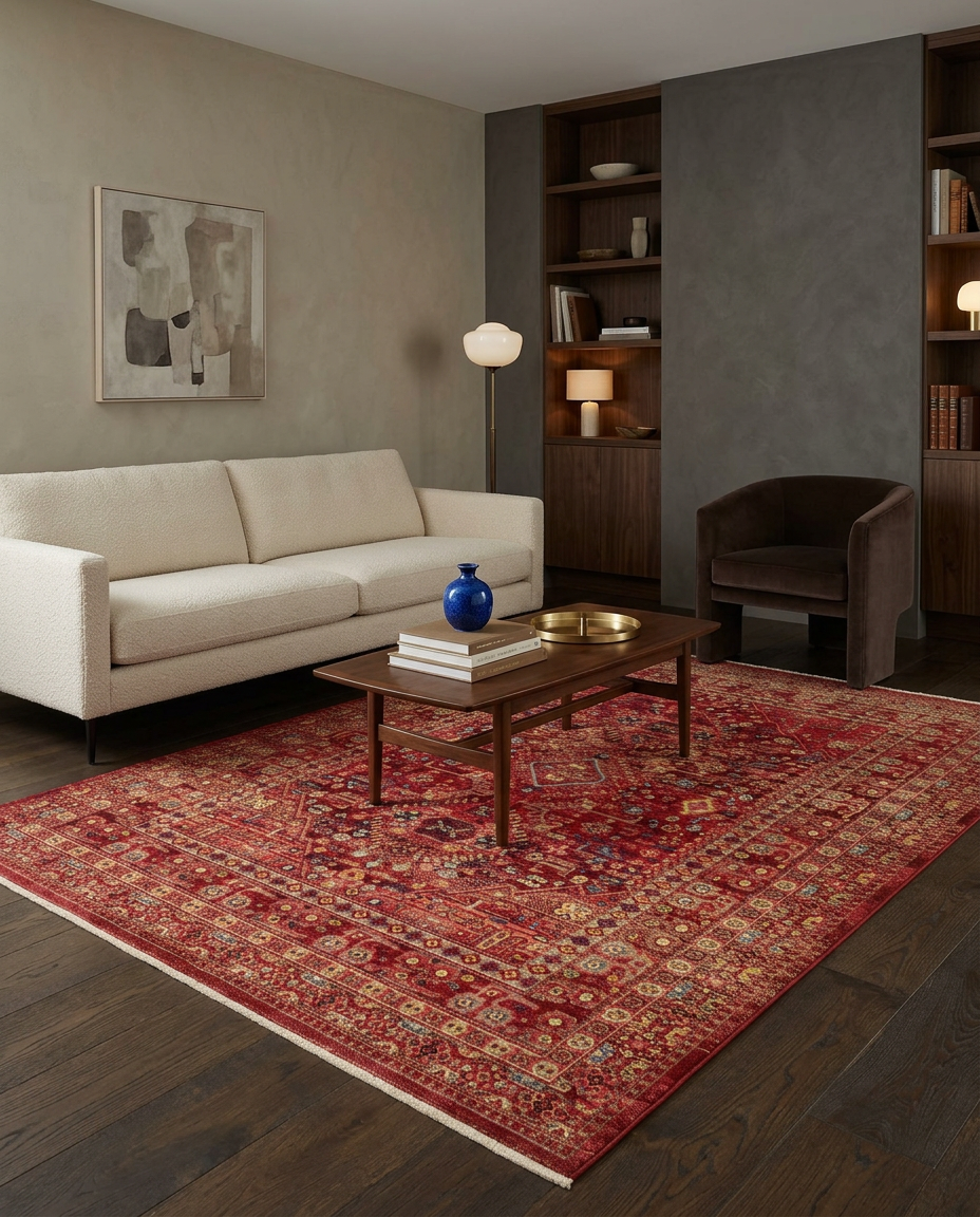 Scarlet Bloom - Area Rug - KYB5R