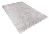 The Sea Spray - Washable Rug - JR847 (Custom Size) is a large rectangular flat weave area rug featuring a distressed, textured pattern in light grey and beige, displayed on a white background.