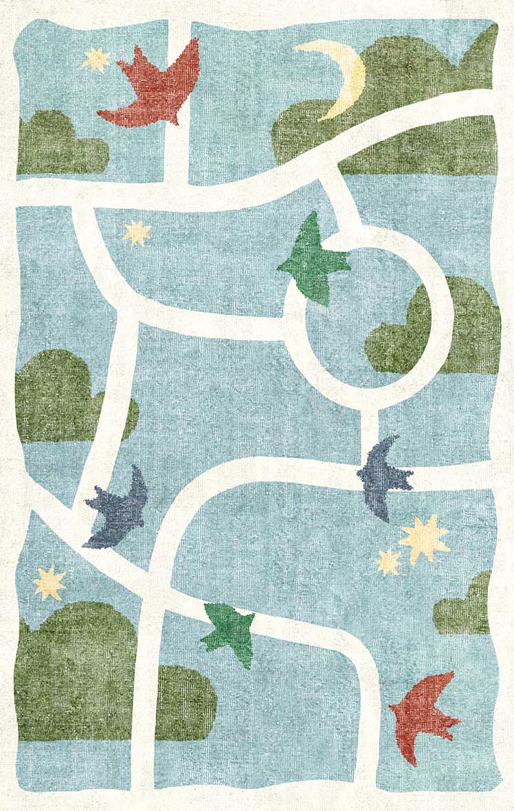 Sky Trail - Washable Kids Rug - JRN1103