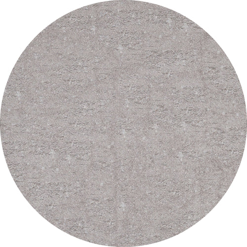 Load image 1 in gallery view. The Slate Charm - Washable Rug - JR1740 features a circular, light gray textured surface that mimics concrete or stone, making it perfect for high-traffic areas. Displayed here against a clean white background.