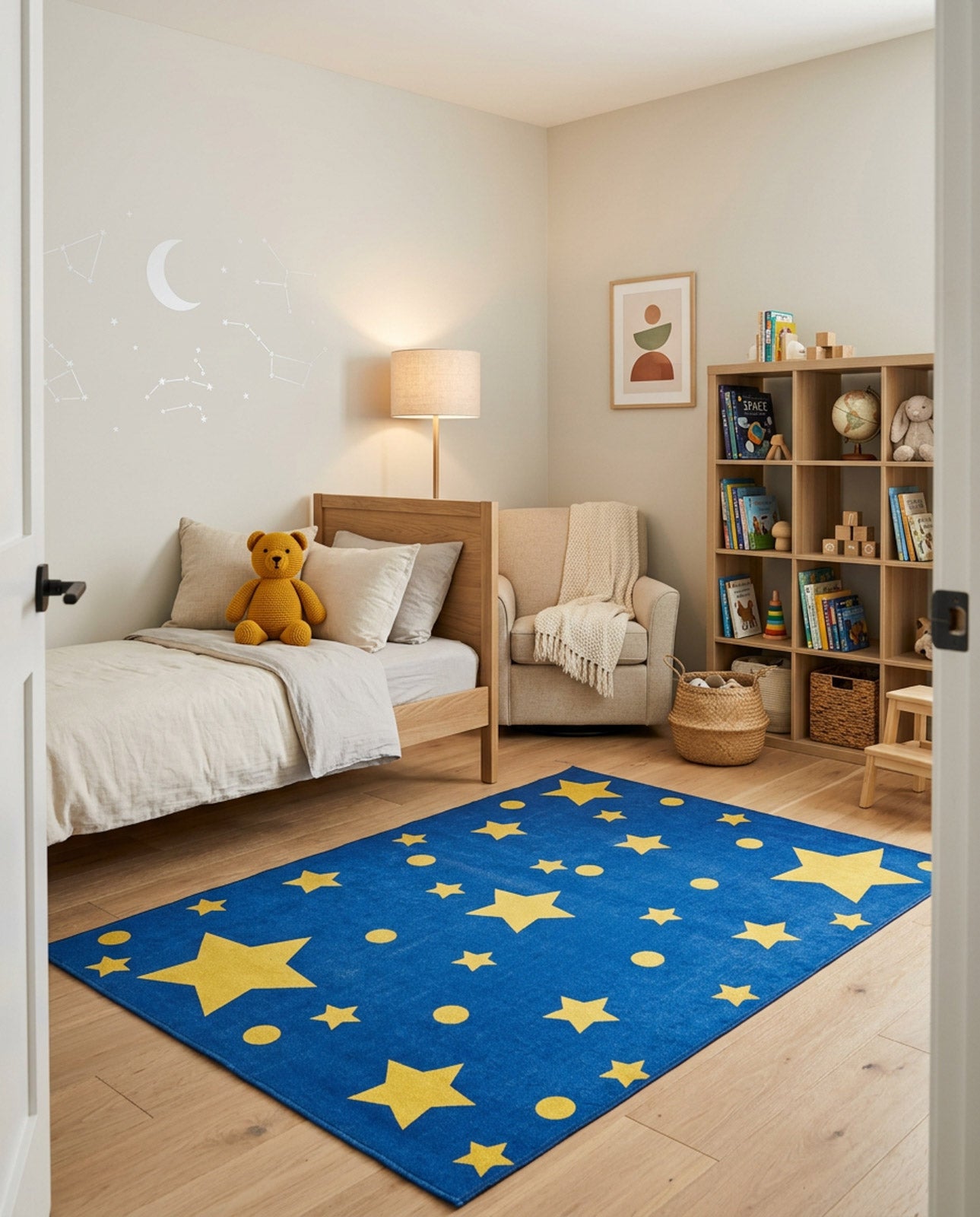 Starry Dreams - Machine-Washable Rug JRC004