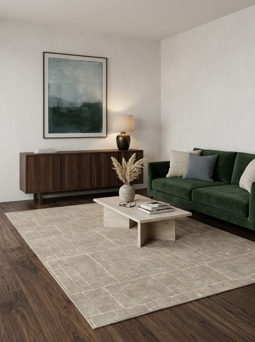 Load image 1 in gallery view. Stone Tile - Washable Rug - JRN1093