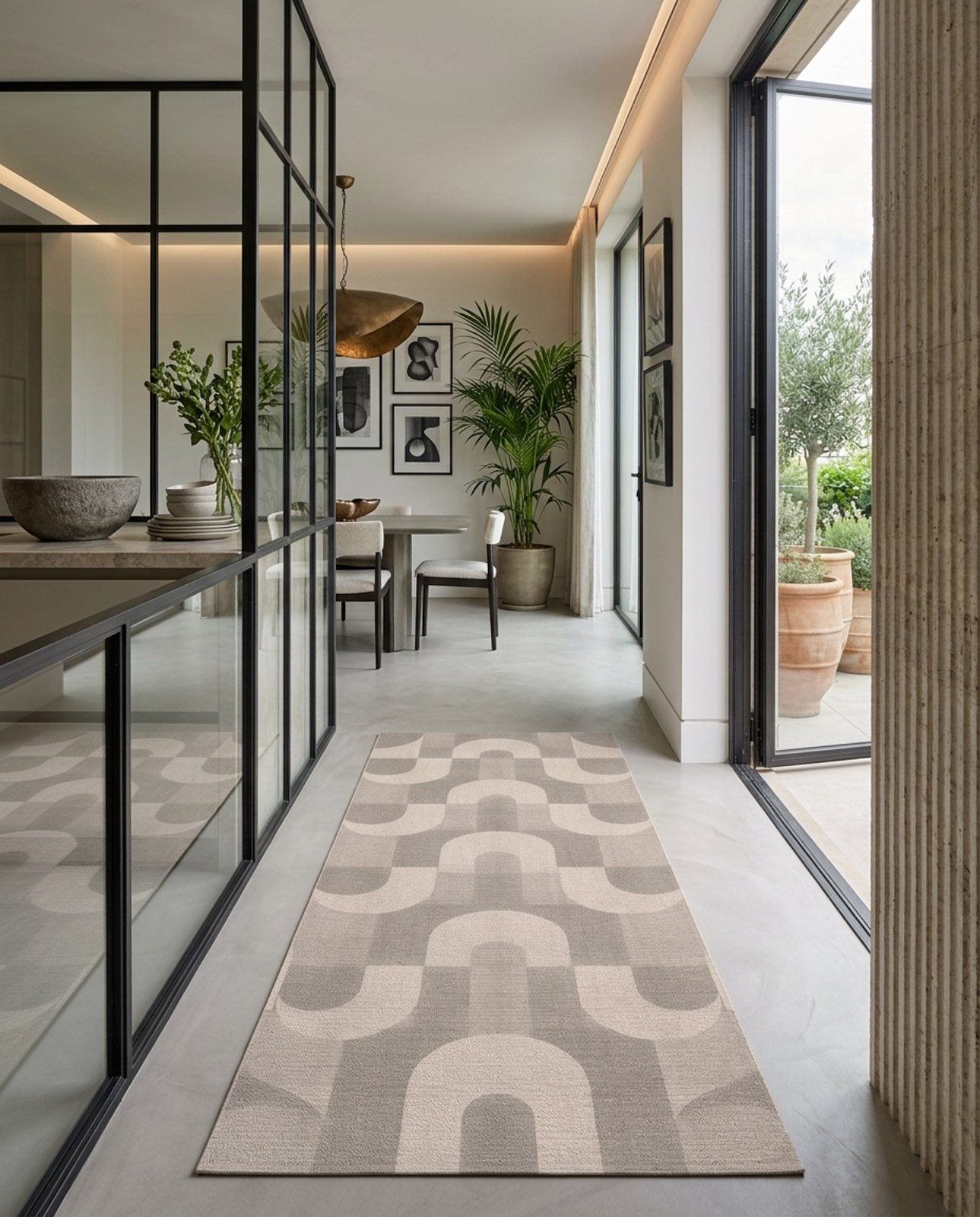 Stone Arcade - Washable Rug - JR7005 (Custom Size)