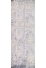 The Sunset Sky Ombre - Washable Rug - JR1918 is a rectangular, gray-anthracite rug with a faded texture in soft gray, beige, and lavender. Washable and durable, it’s ideal for high-traffic areas and adds a subtle vintage look to your space.
