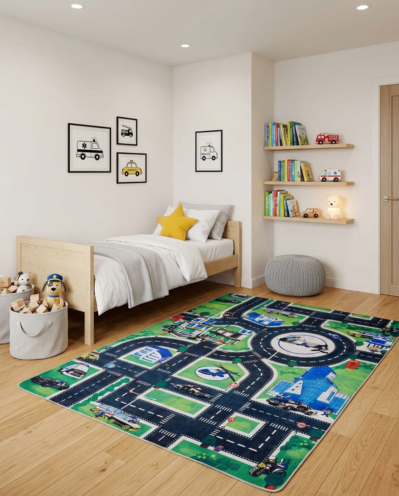 Urban Road - Machine-Washable Rug JRC013 (Custom Size)
