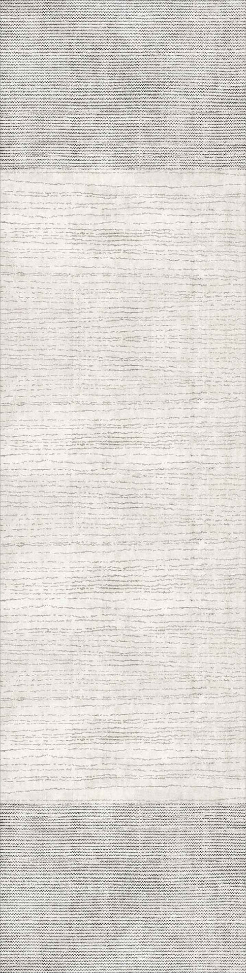 Load image 1 in gallery view. The Velvet Echo - Washable Rug - JRN25 (Custom Size) features a rectangular shape, light gray center with darker borders, and a subtle woven texture—perfect for high-traffic areas and allergy-sensitive homes.