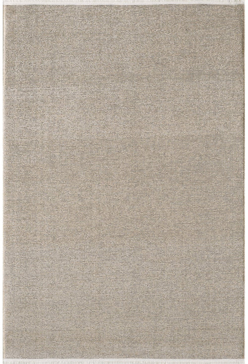 Load image 1 in gallery view. The Velvet Touch Beige Area Rug - PST002 is a large, rectangular contemporary rug in light beige with a subtle textured pattern and a borderless design. Displayed flat on a plain white background, it features a soft-touch finish.