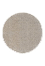 The Velvet Touch Beige Area Rug - PST002 features an oval shape, light beige color, subtle textured pattern, and white border, inspired by contemporary rug designs—shown against a white background.