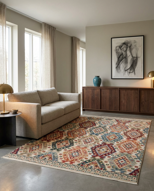 Load image 1 in gallery view. Vibrant Clay - Area Rug - KYB7