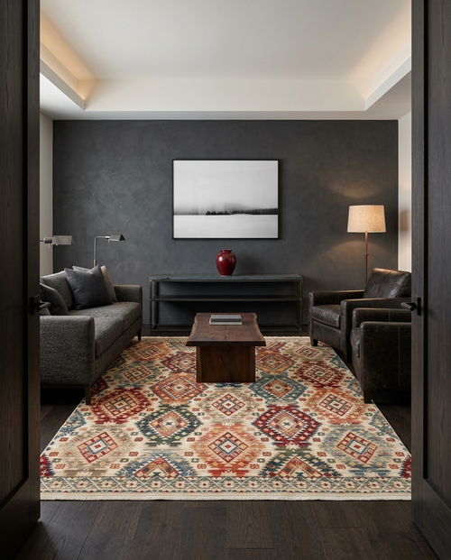 Load image 1 in gallery view. Vibrant Clay - Area Rug - KYB7