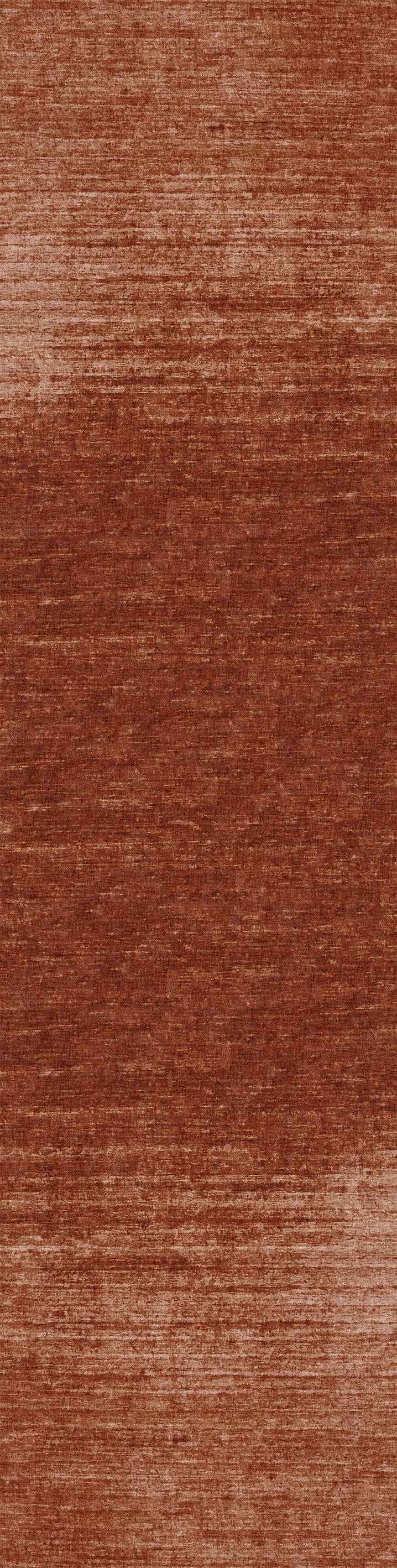The Vintage Reverie - Washable Rug - JRN31 (Custom Size) features reddish-brown and rust horizontal streaks inspired by flat weave rugs, creating a subtle, blended pattern reminiscent of woven fabric or a painted background.