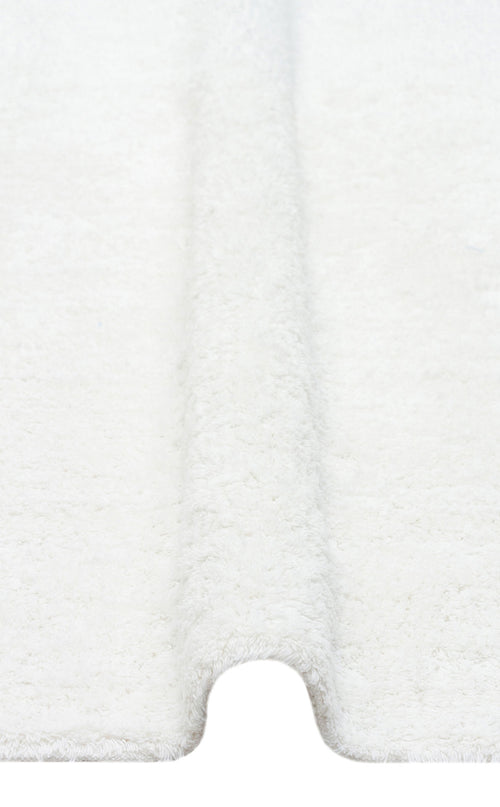 Load image 1 in gallery view. White Cotton - Washable Shaggy - CBNPLAIN