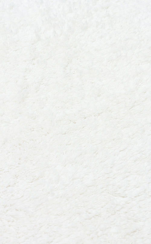 Load image 1 in gallery view. White Cotton - Washable Shaggy - CBNPLAIN