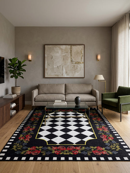 Load image 1 in gallery view. Wildflower Wonderland - Washable Rug - JR587 (Custom Size)