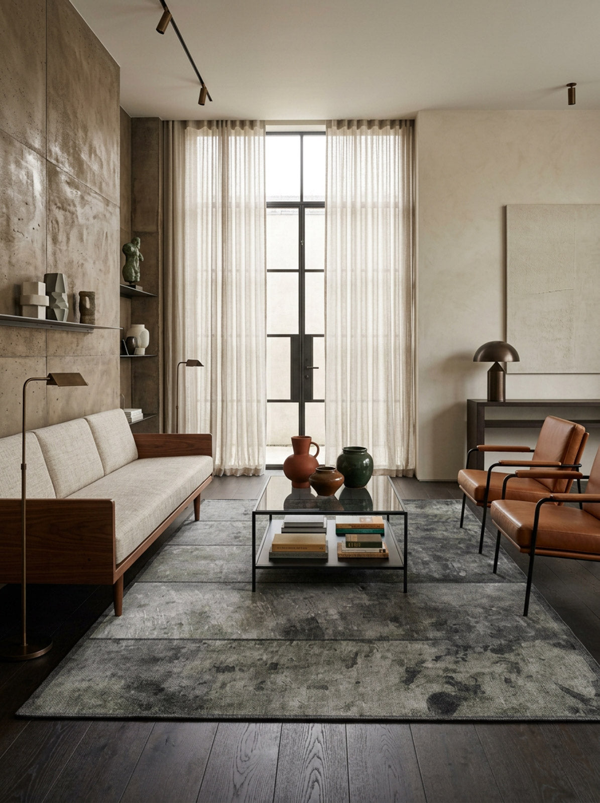 Wistful Pattern - Washable Rug - JRN35 (Custom Size)