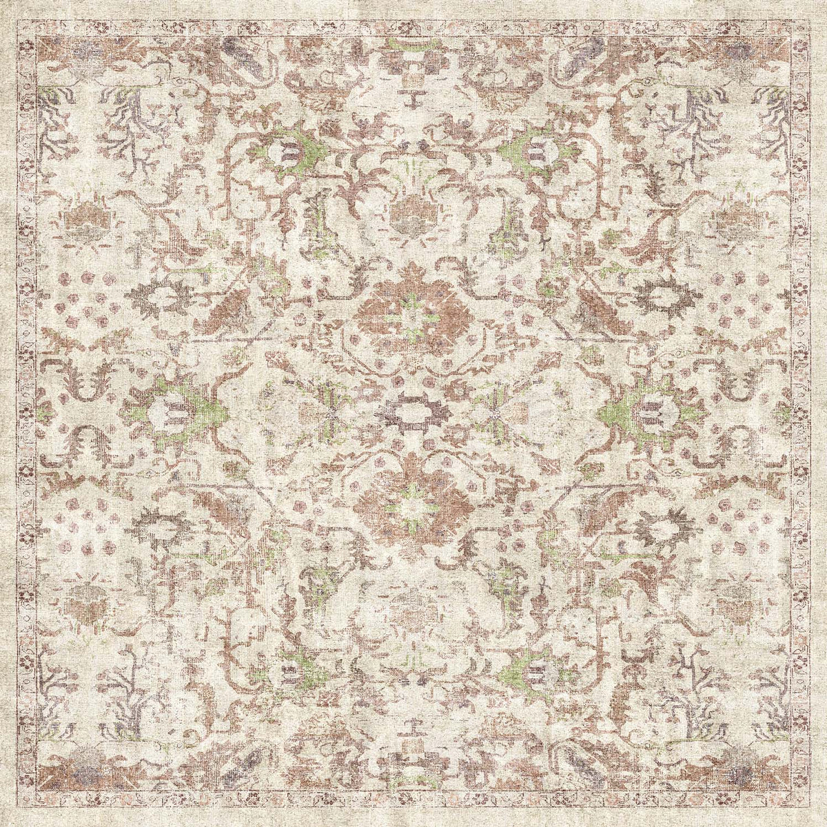 Sandstone Oushak - Washable Rug - JRN1128