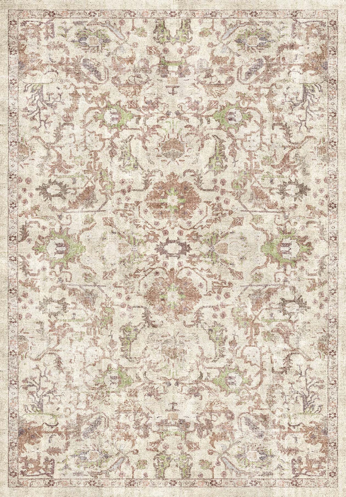 Sandstone Oushak - Washable Rug - JRN1128