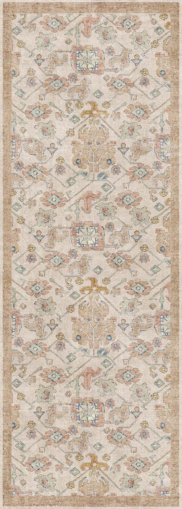 Arabesque Trellis - Waschbarer Teppich - JR1732