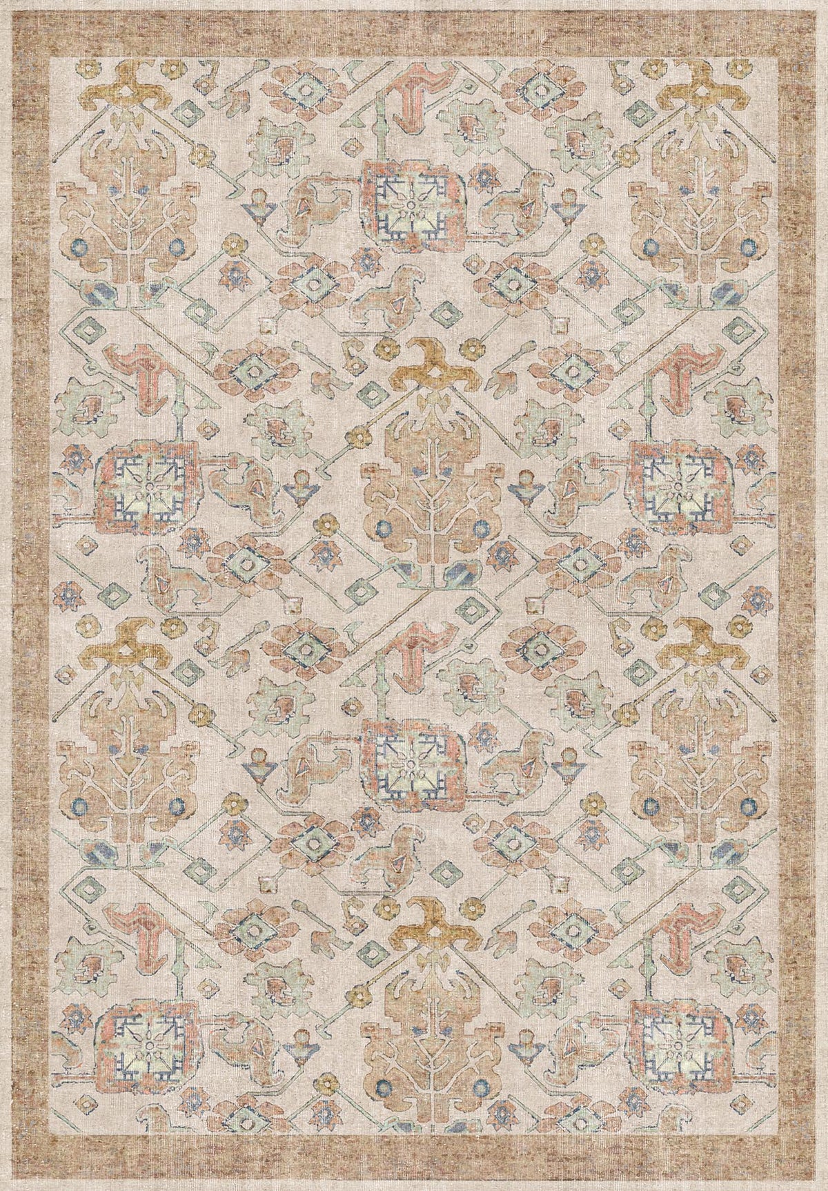 Arabesque Trellis - Waschbarer Teppich - JR1732