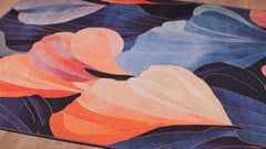 Iris Abstract Floral - Waschbarer Teppich - MDJ009