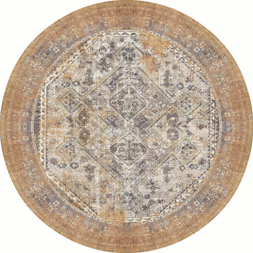 Load image 1 in gallery view. Ochre Nomad - Washable Rug - JRN1143
