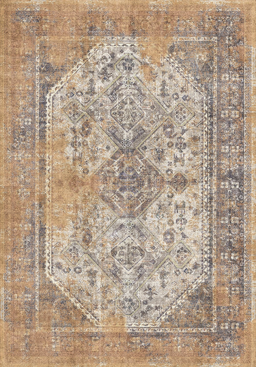 Ochre Nomad - Washable Rug - JRN1143