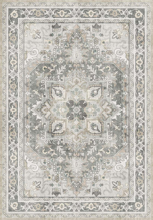Load image 1 in gallery view. Pewter Heriz - Washable Rug - JRN1147
