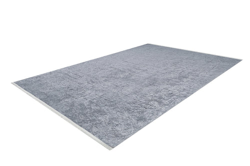Load image 1 in gallery view. The Bohemian Driftwood - Washable Rug (JR1951) is a rectangular, light gray rug with a subtle textured pattern, shown angled on a white background—ideal for high-traffic spaces.