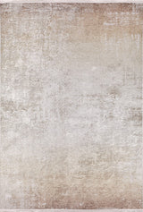 The Cinnamon Swirl - Washable Rug - JR425 features a large, distressed design in beige, cream, and light brown tones—perfect for high-traffic areas and those seeking a stylish, textured washable rug in neutral colors.