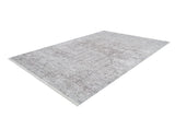The Opulent Tapestry - Washable Rug - JR1775 is a large rectangular rug with a subtle distressed gray and beige pattern, perfect for high-traffic areas, shown on a white background.