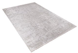 The Sea Spray - Washable Rug - JR847, a large rectangular flat weave in light gray, cream, and beige with a subtle textured pattern, is displayed on a white background.