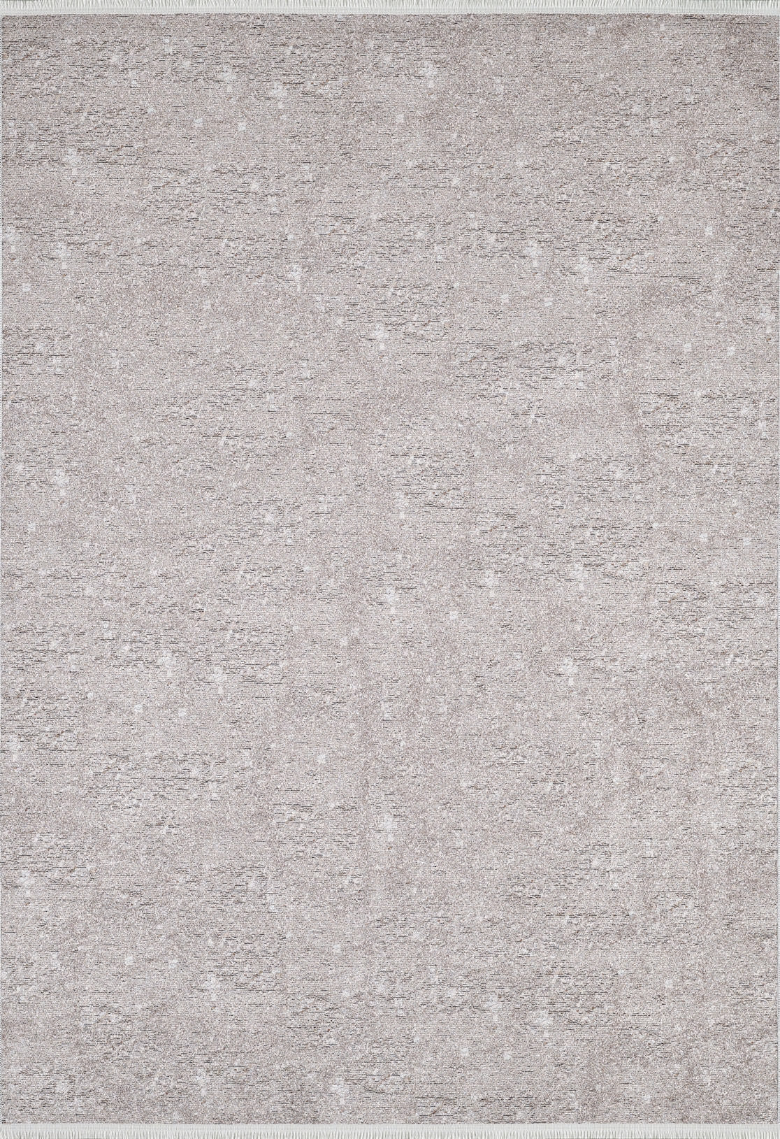 The Slate Charm - Washable Rug (JR1740) is a rectangular rug with a textured light beige and gray pattern. Its subtle, mottled design and simple border offer a soft, modern look, perfect for high-traffic areas.
